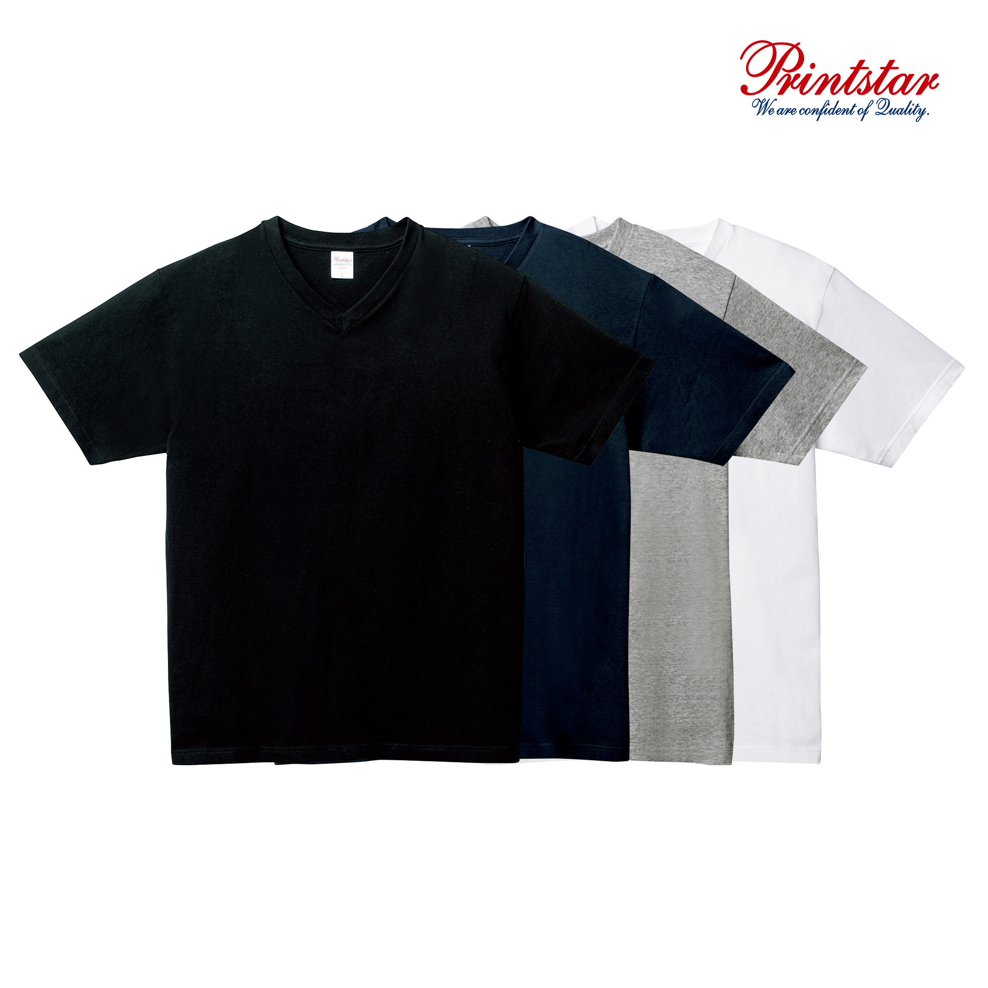 日本 Printstar 5.6oz 108 全棉V領Ｔ恤