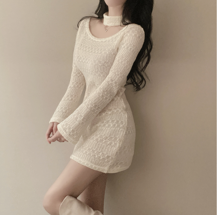 針織連身裙