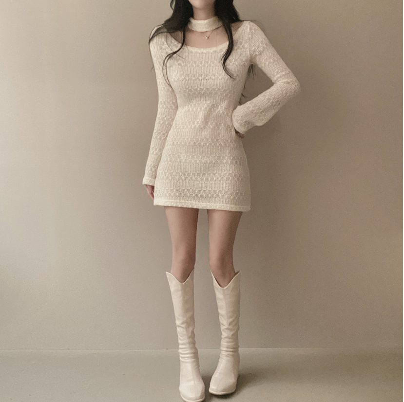 針織連身裙