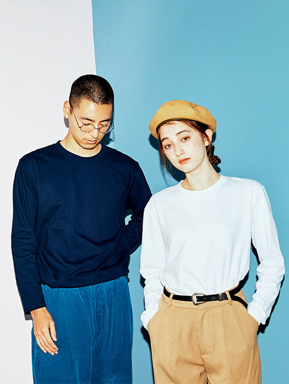 日本 Printstar 5.6oz 102 全棉圓領長袖Ｔ恤