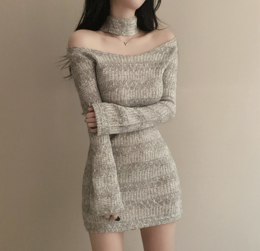 針織連身裙