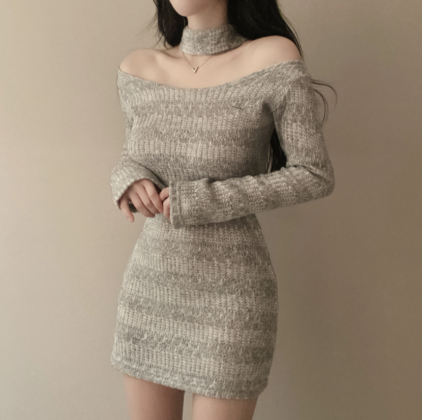 針織連身裙