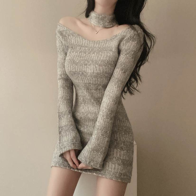 針織連身裙