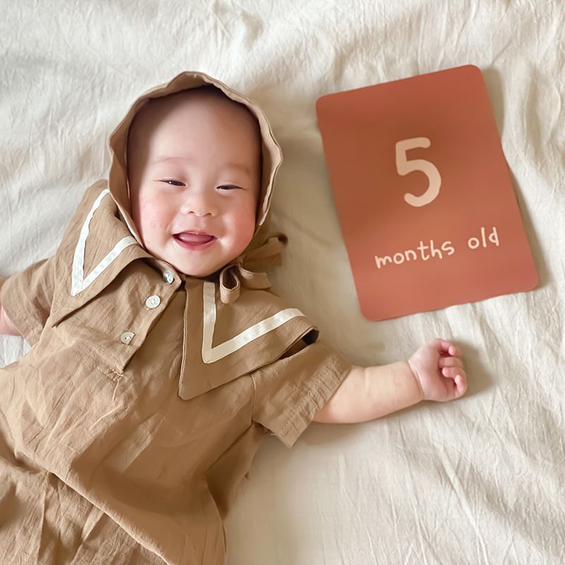 客製化寶寶月份卡 | 成長紀錄 | 拍照卡 | 新生兒禮 | 彌月卡