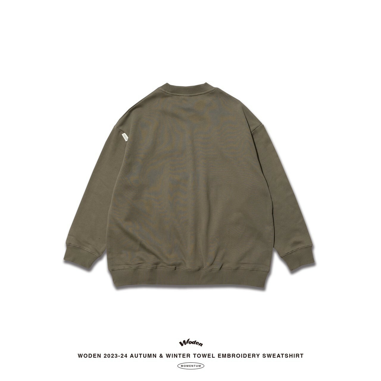WODEN 2023-24 Autumn & Winter 029 Momentum Towel Embroidery Sweatshirt 綠色款