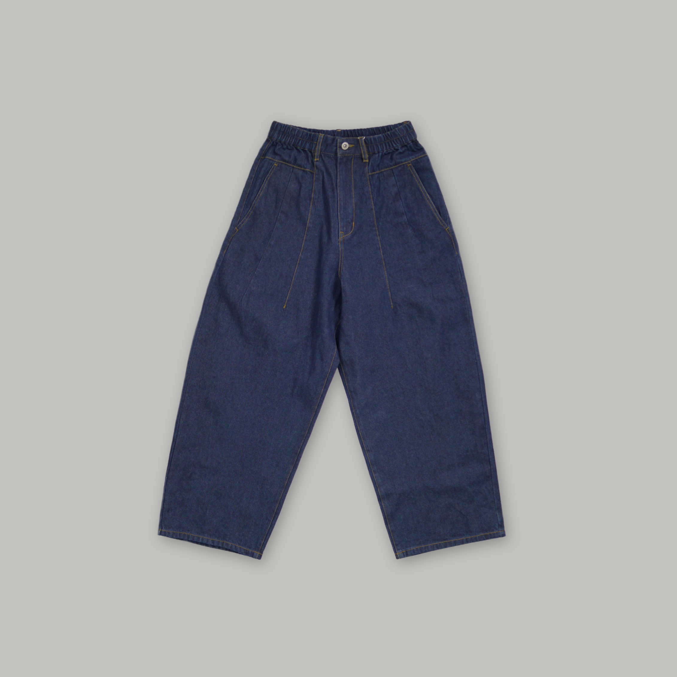 J.P.L. 高腰裁線廓形丹寧褲 ╭ 2色 ╮