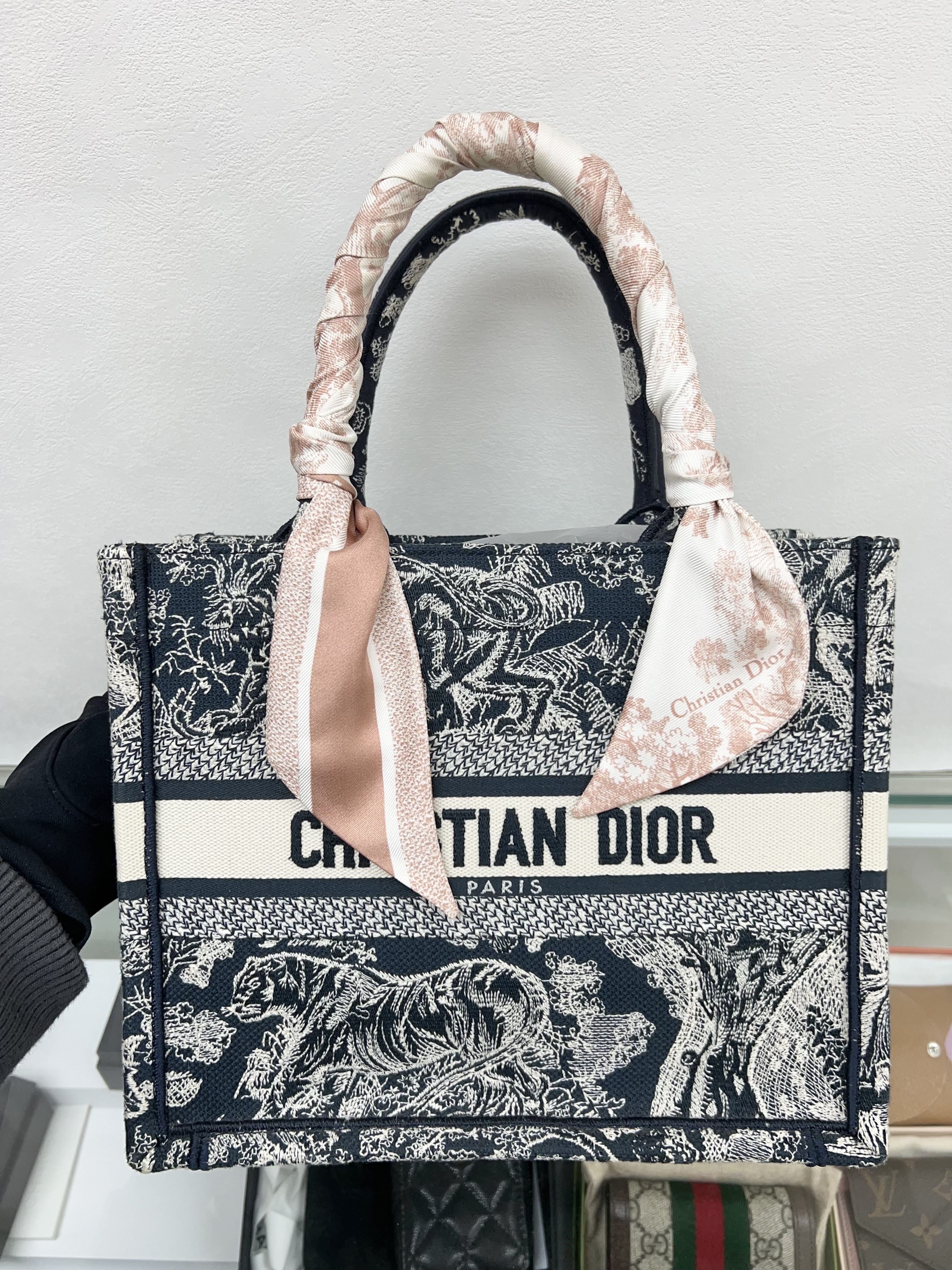 Dior book tote small (navy)