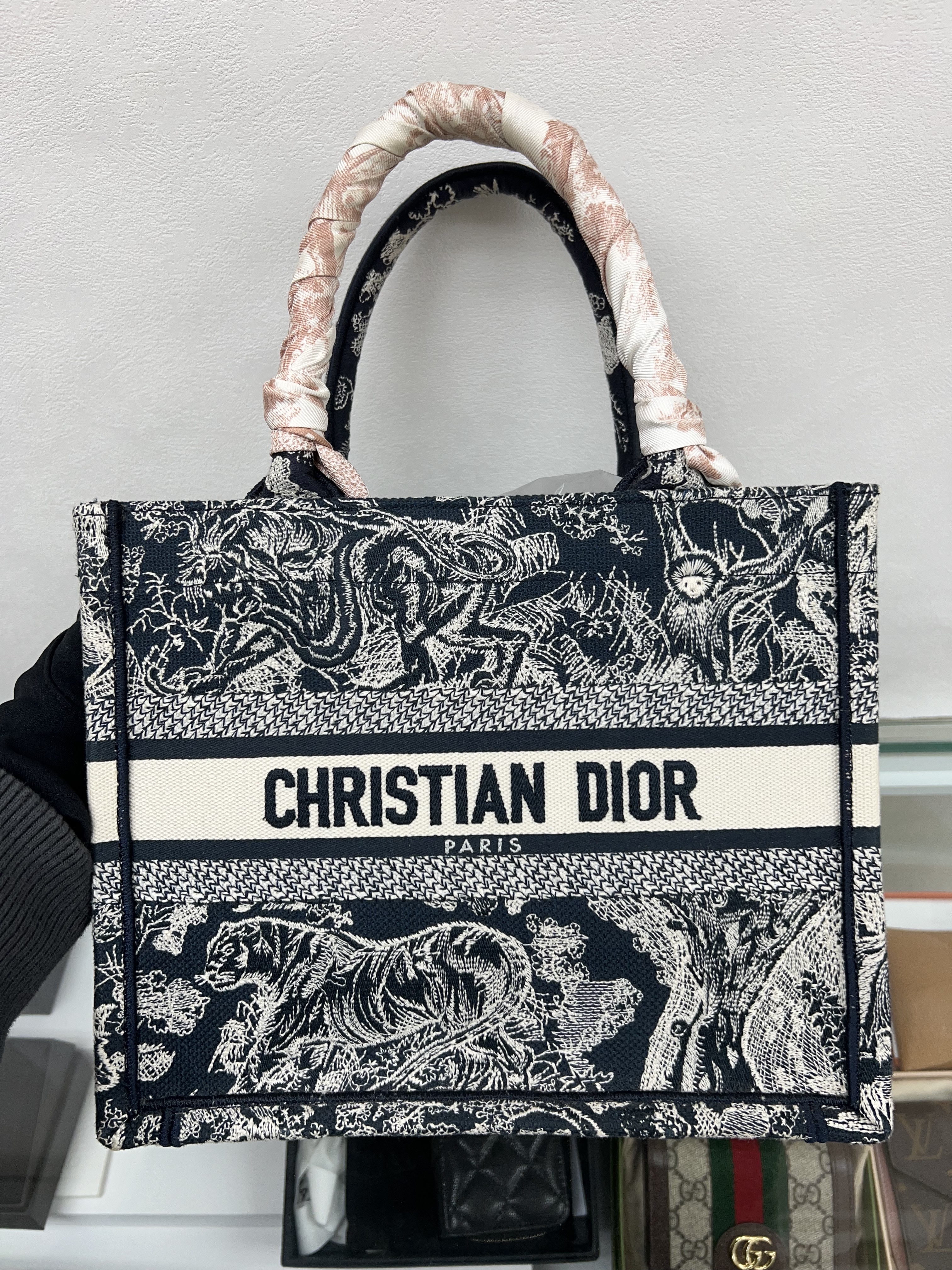 Dior book tote small (navy)