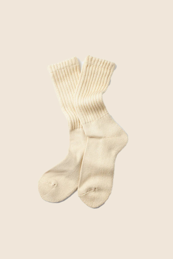 ROTOTO - R1334 LOOSE PILE 襪 (米色)