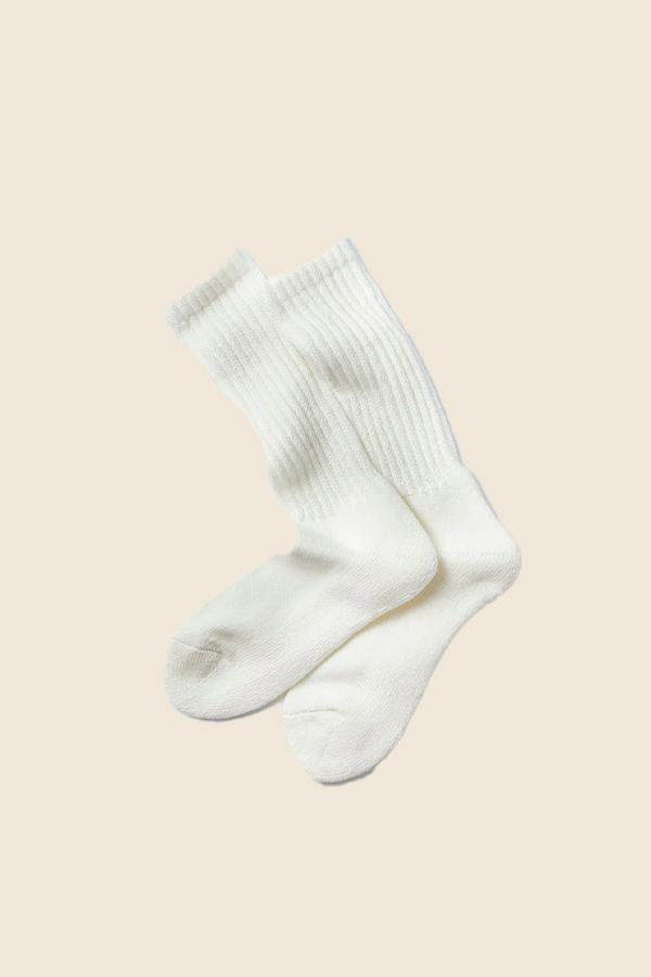 ROTOTO - R1334 LOOSE PILE 襪 (白色)