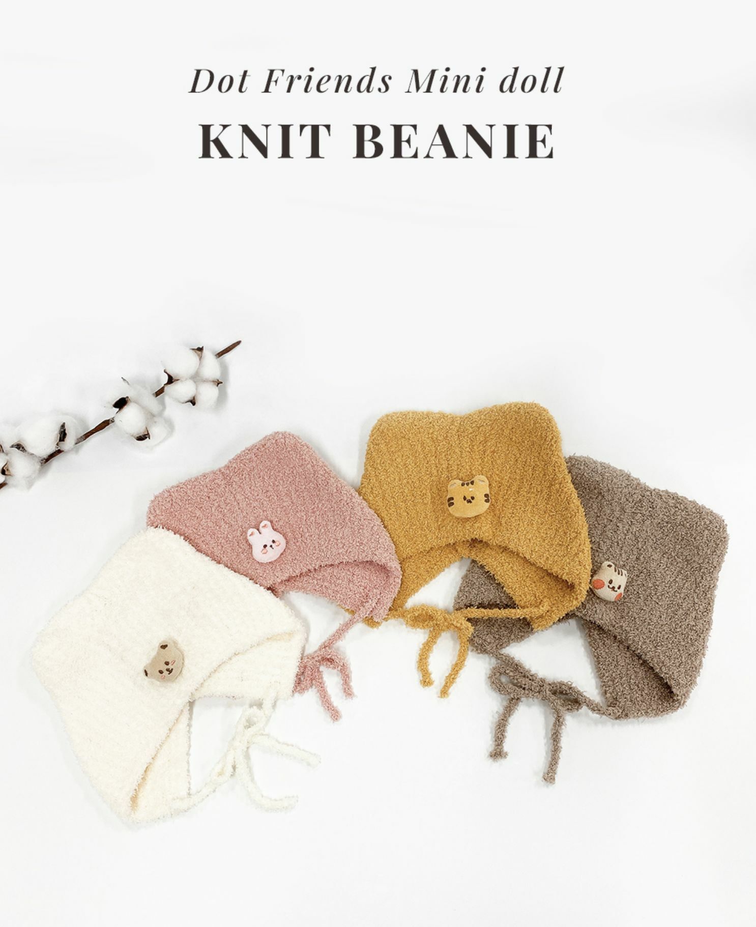 迎新特價🎉DOTFRIENDS玩偶貓耳綿柔毛絨帽