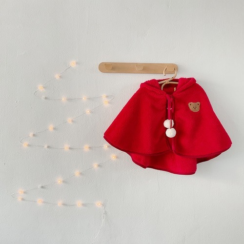 迎新限定版本 DOT圓圓喜氣迎新大紅暖冬披風