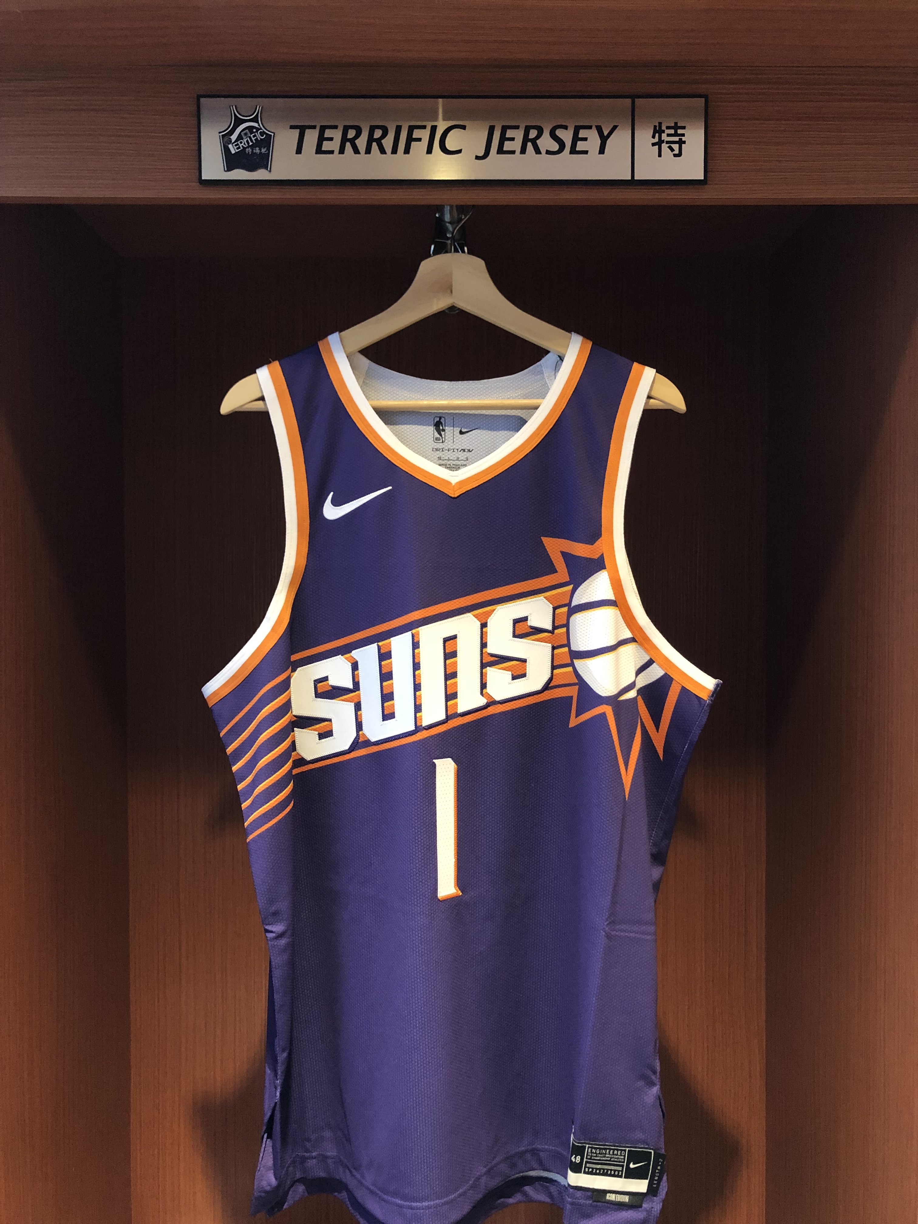 NBA球衣 Devin Booker 鳳凰城太陽紫 Icon Nike Authentic 球員版 電繡 全新