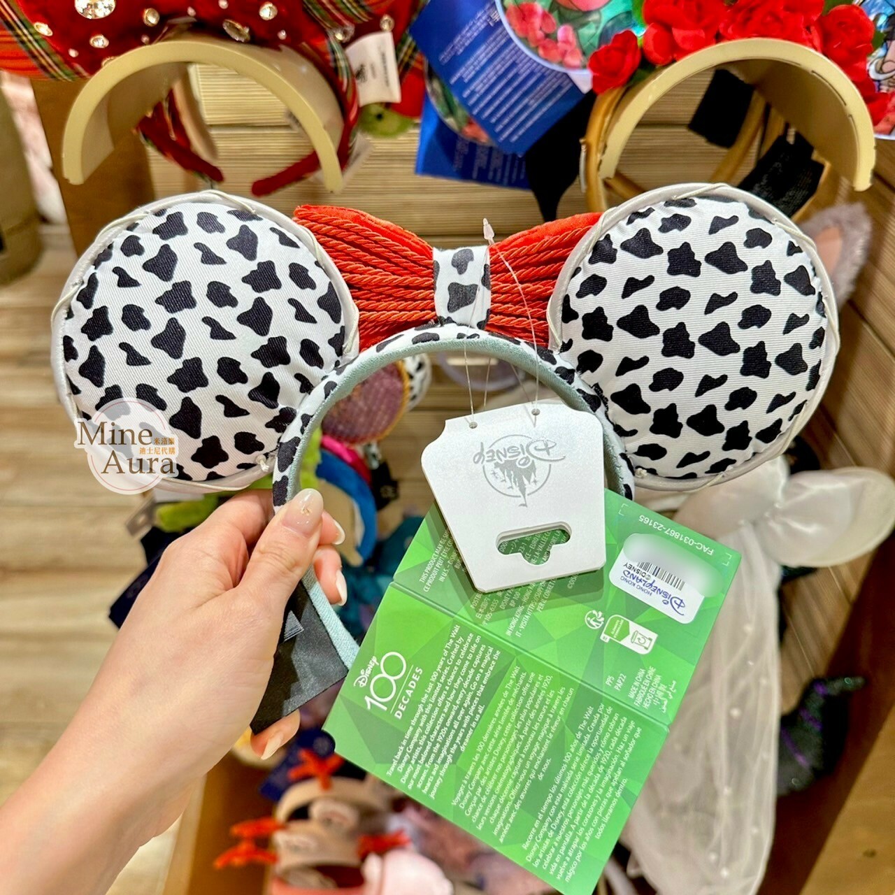 翠絲 Jessie 經典配色 蝴蝶結 立體耳朵 造型 髮圈 髮箍 玩具總動員 Toy Story -香港迪士尼樂園