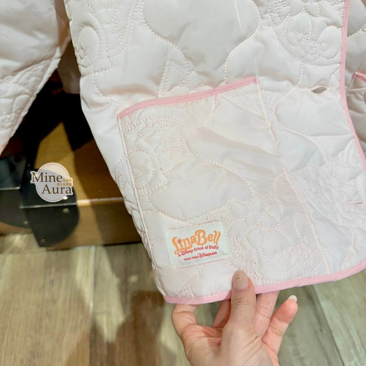 玲娜貝兒 Lina bell 滾邊設計 粉色 絎縫外套 -香港迪士尼樂園