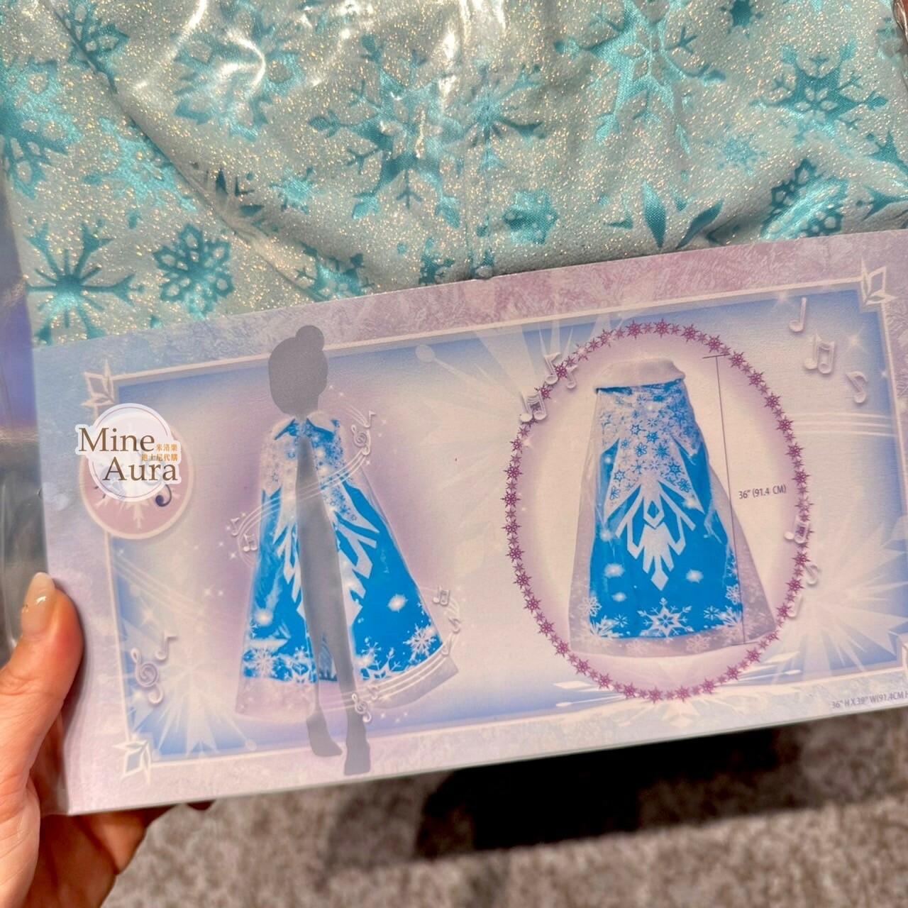 艾莎 Elsa 發聲 雪花圖案 兒童 造型 披肩 披風 冰雪奇緣 Frozen -香港迪士尼樂園