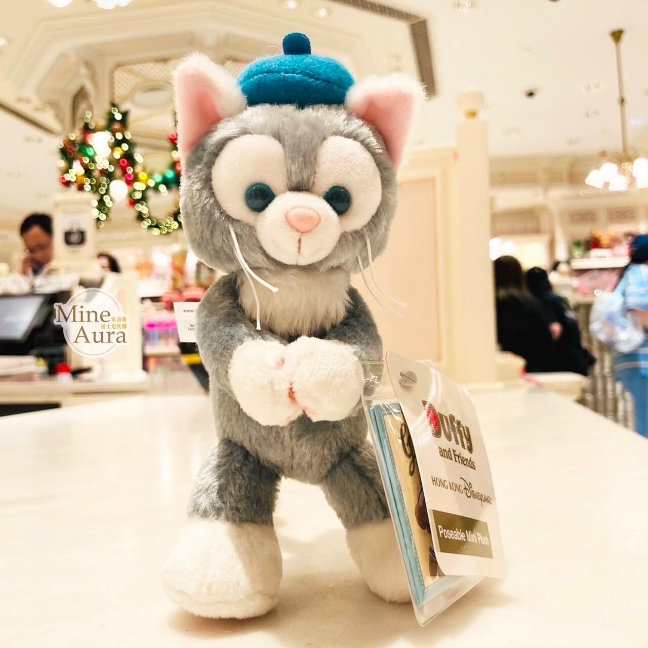 (現貨) 傑拉托尼 畫家貓 Gelatoni 可擺姿勢 絨毛 娃娃公仔 -香港迪士尼樂園