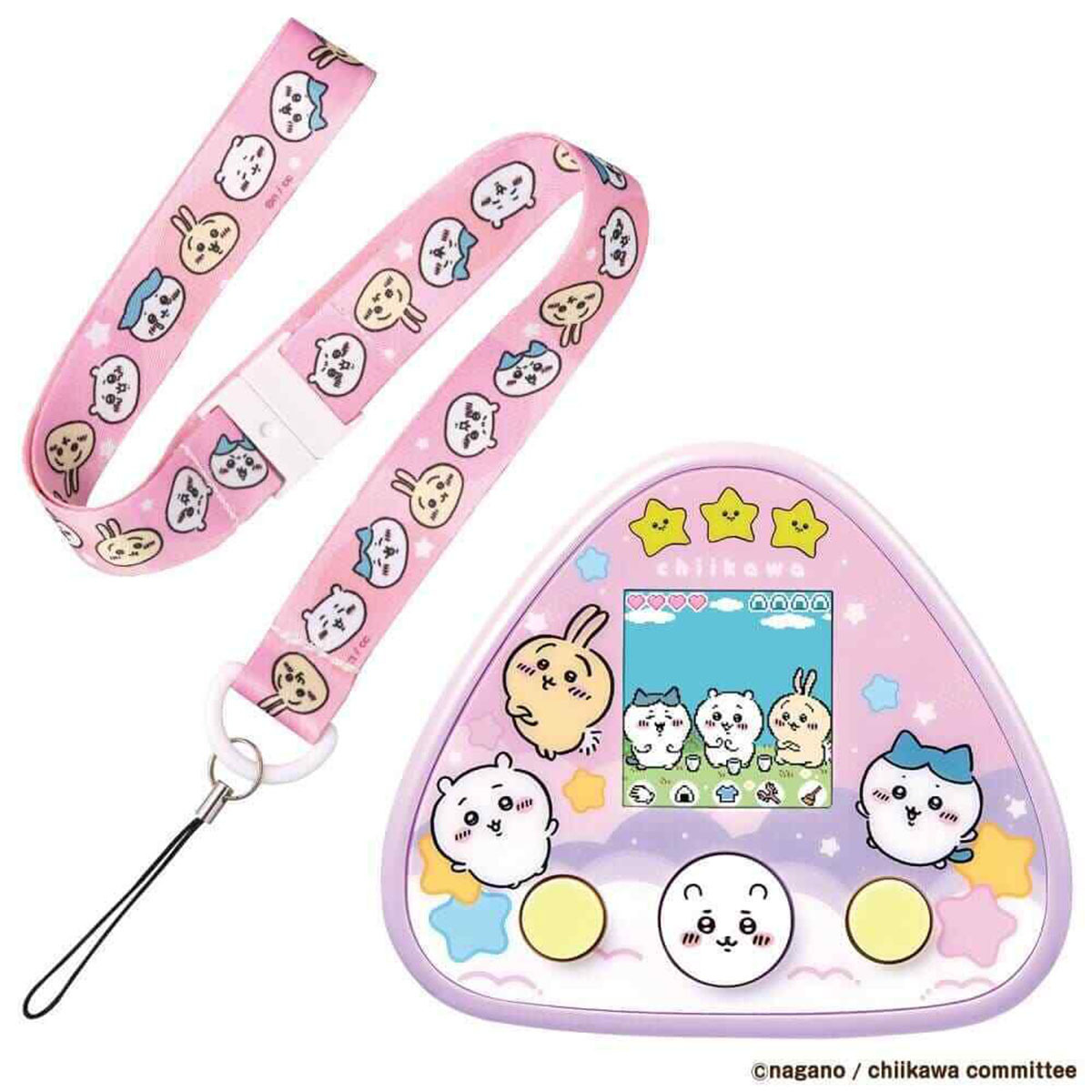 CHIIKAWA遊戲機 紫色連頸帶套裝