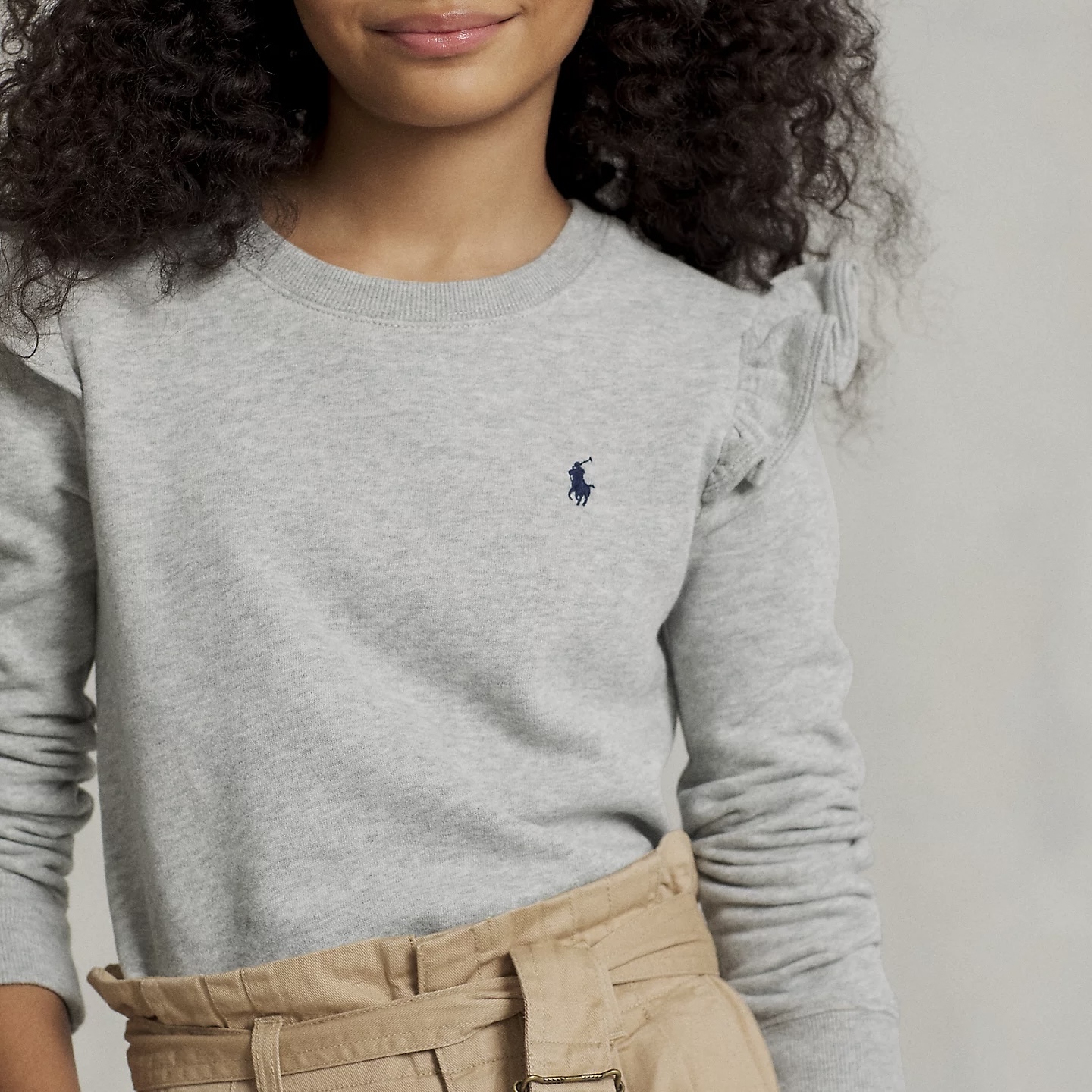 ［美國現貨］Ralph Lauren Big Girls Ruffled Sweatshirt