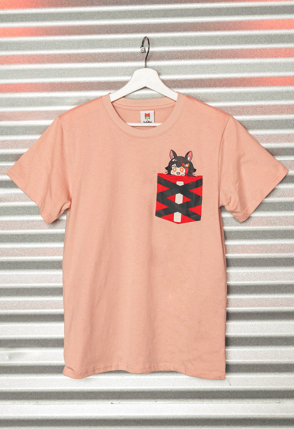 「官方代購」Hololive GAMER X OMOCAT - OOKAMI MIO Pocket T-Shirt