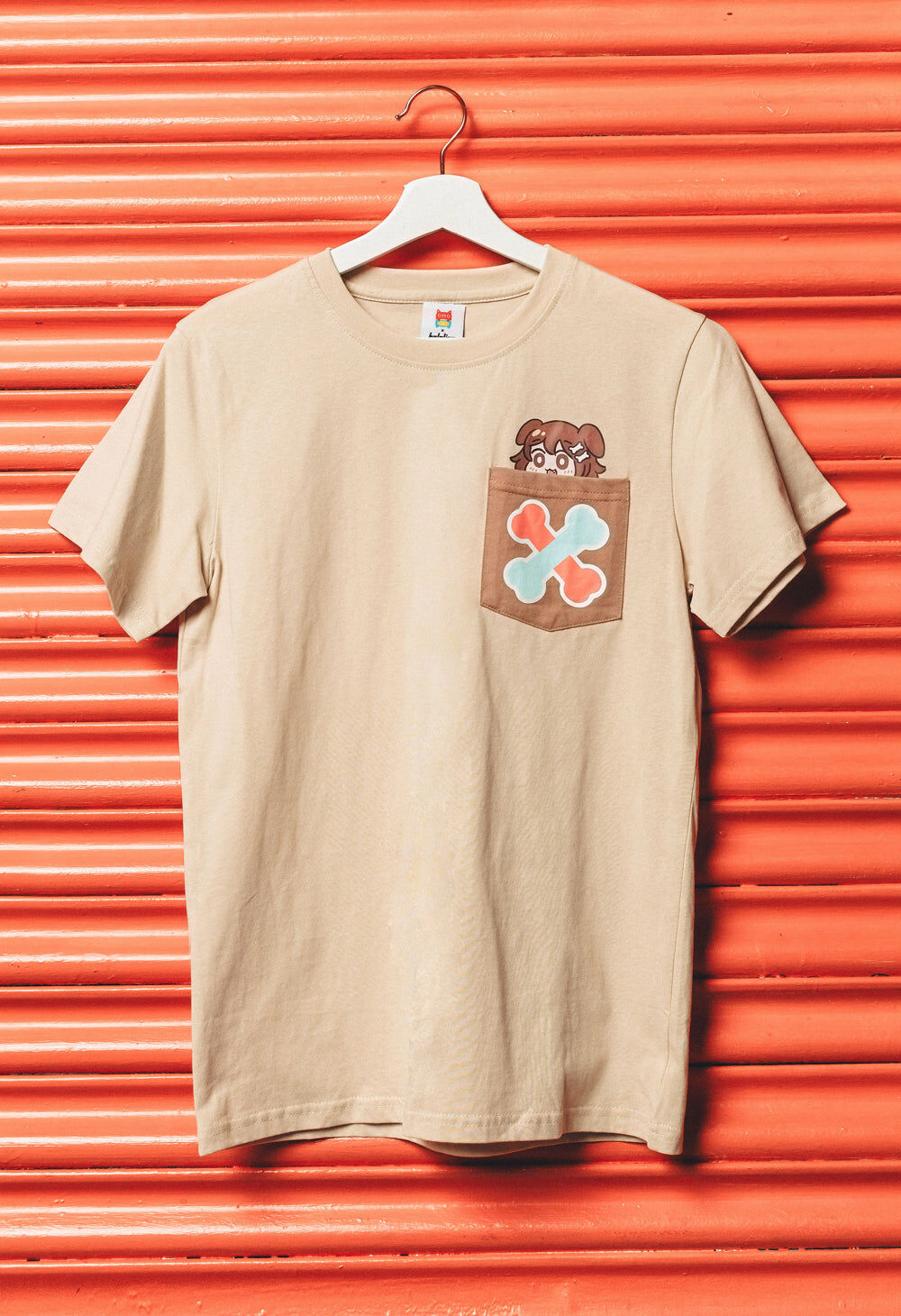 「官方代購」Hololive GAMER X OMOCAT - INUGAMI KORONE Pocket T-Shirt