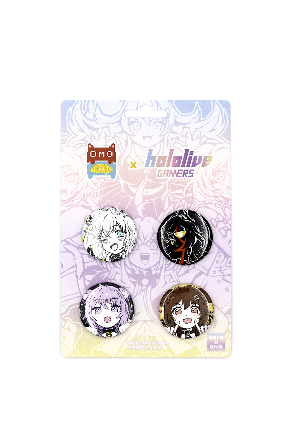 「官方代購」Hololive GAMER X OMOCAT - hololive GAMERS Button Pin Set