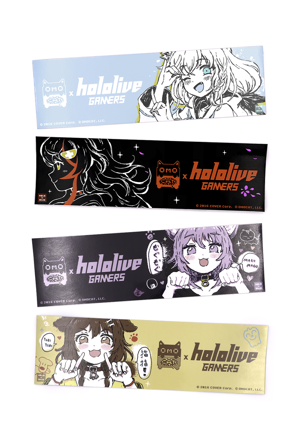 「官方代購」Hololive GAMER X OMOCAT -  hololive GAMERS Vinyl Decal 車身貼紙