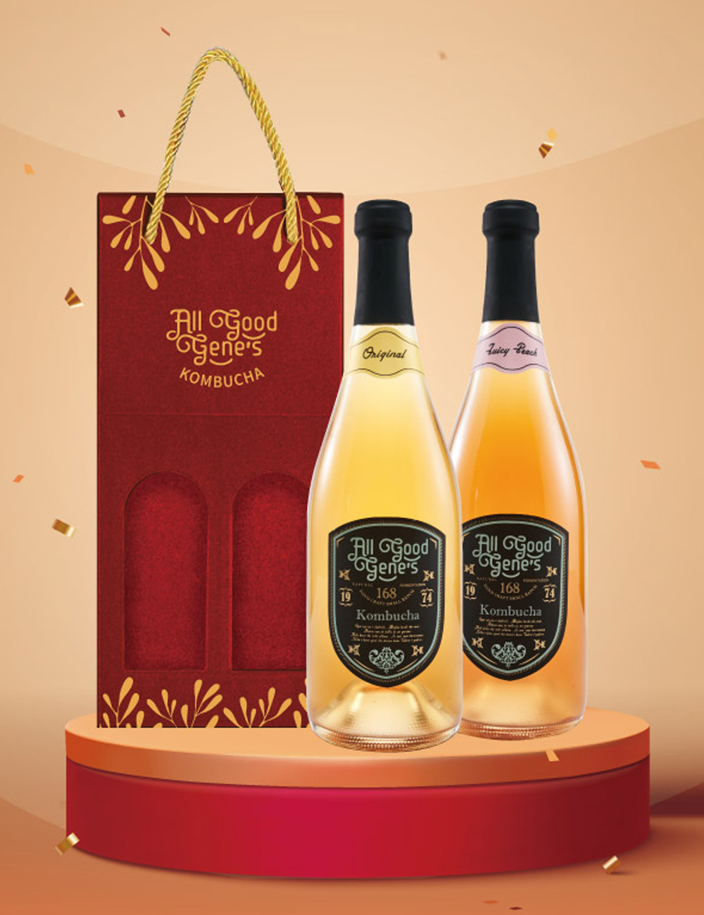 好事成雙 康普茶禮盒 Kombucha Gift Box 750ml 口味任選