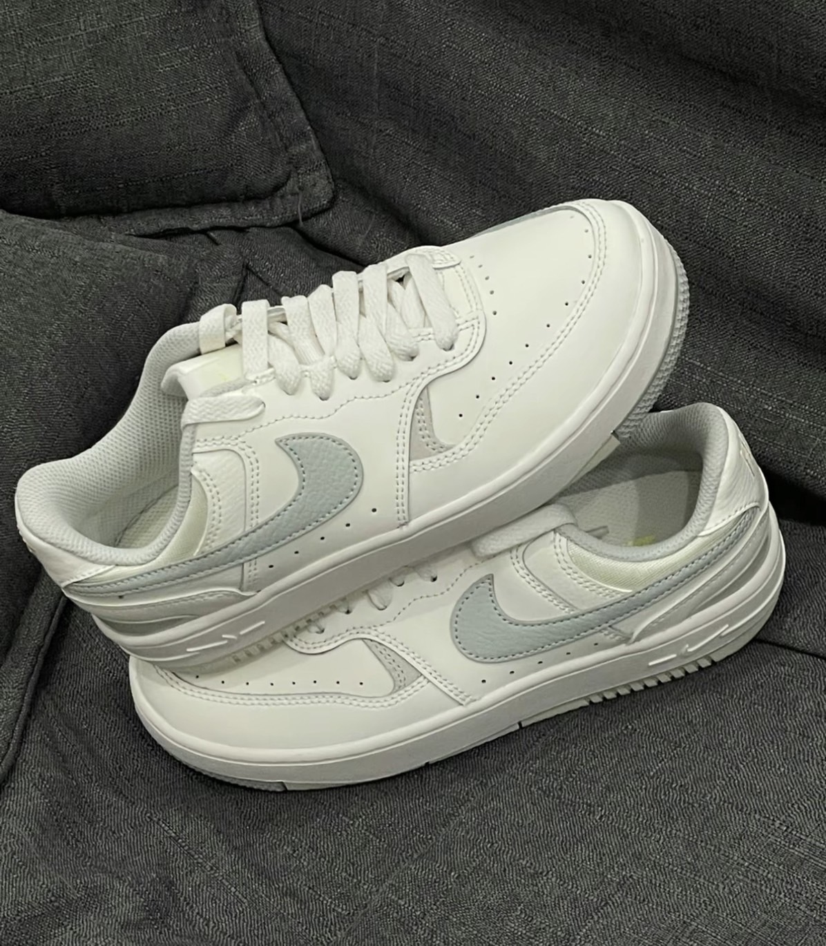 NIKE GAMMA FORCE W AF1 奶油灰 厚底