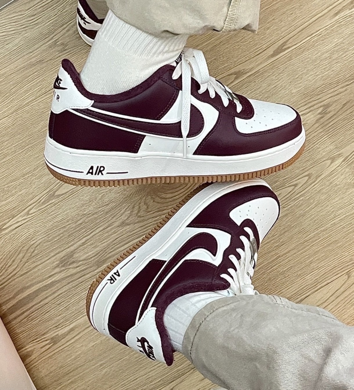 Nike Air Force 1 Low College Pack 酒紅 焦糖底