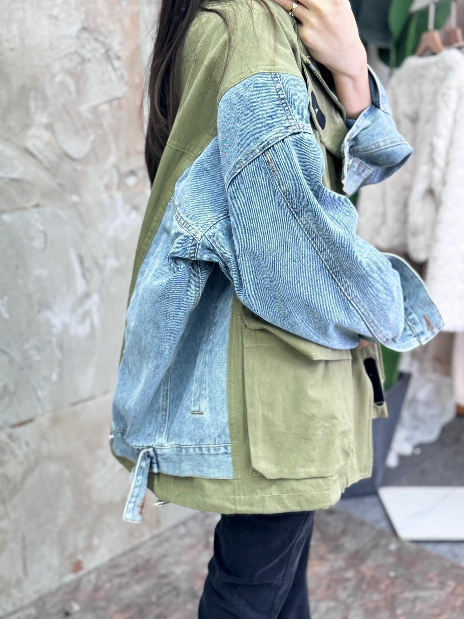 JK#5578 🤍牛仔衝鋒褸