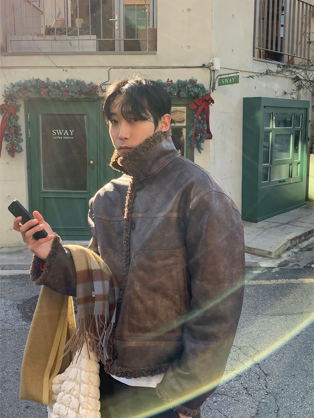 卷邊裂紋野馬外套