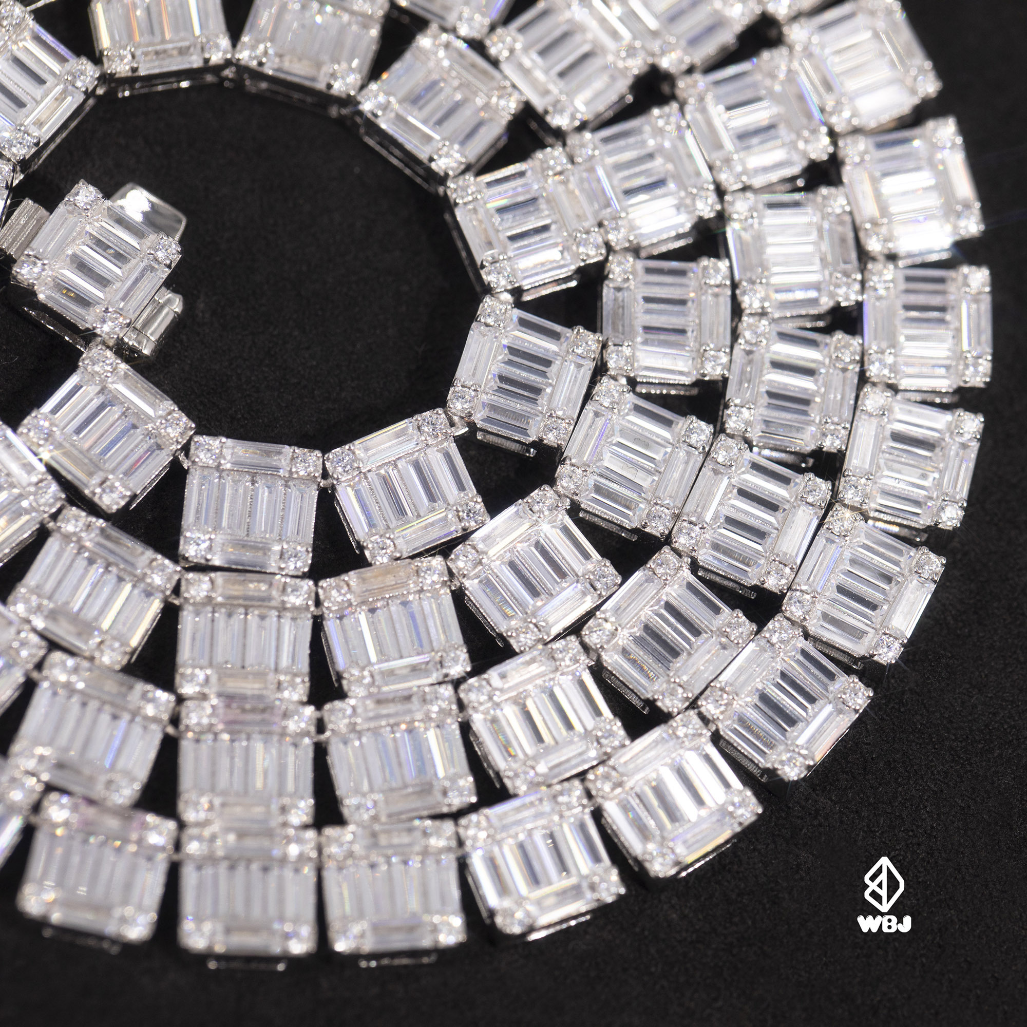 7mm 拼鑲T方項鍊