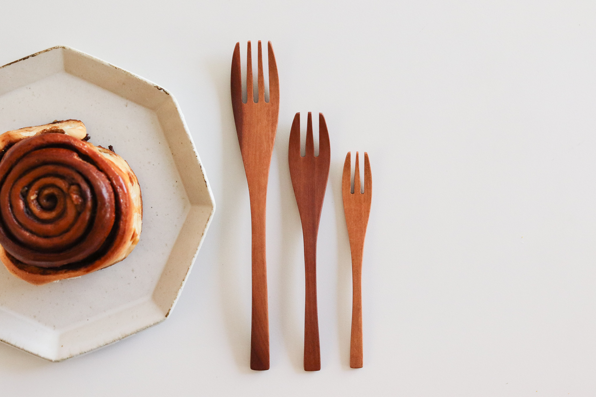 日本 Obi 天然木製 叉子