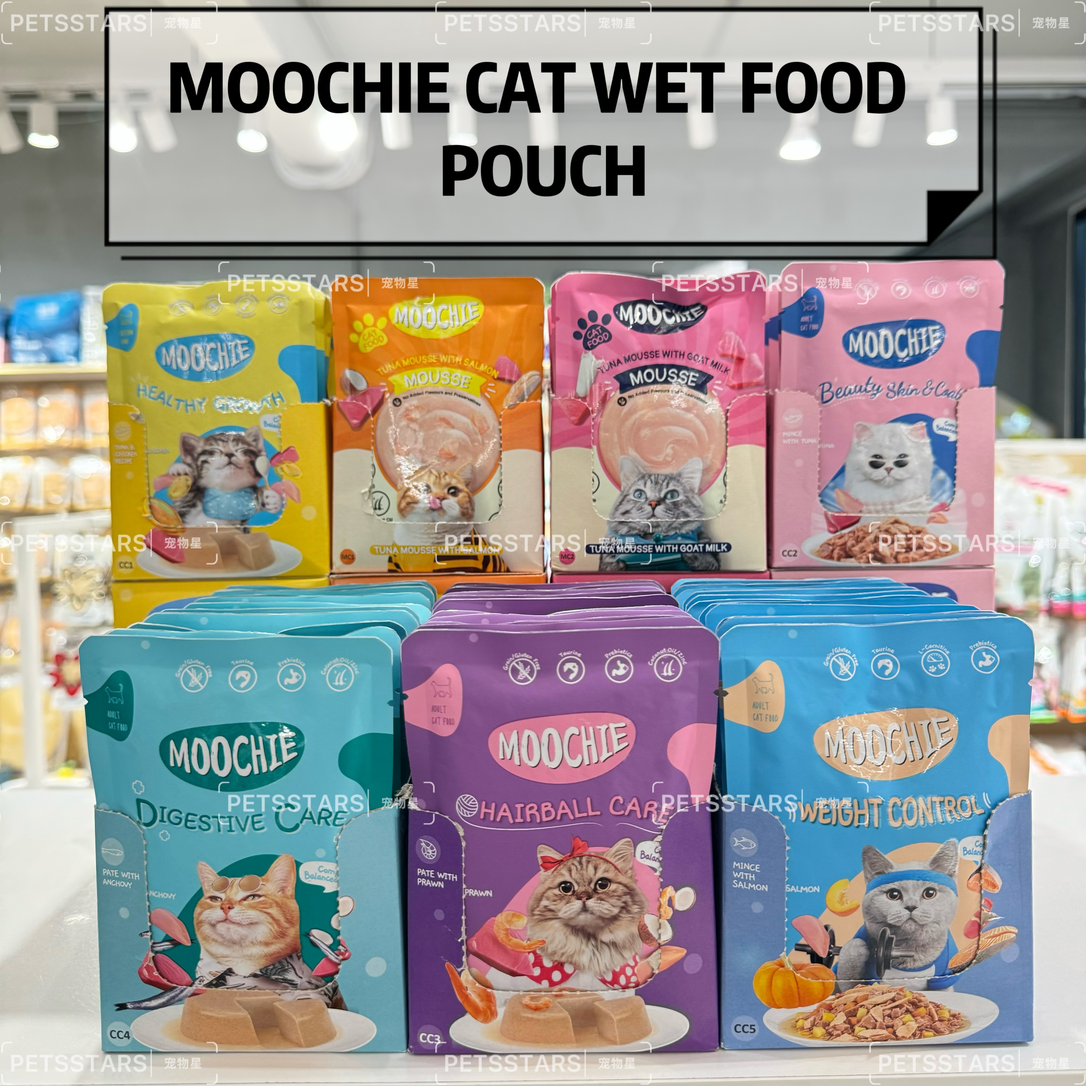 MOOCHIE CAT WET FOOD POUCH 70g