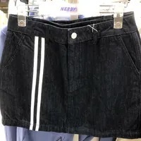[S] NERDY W'S DENIM TRACK SKIRT,NAVY, PNEF23TS081604 (SN388)