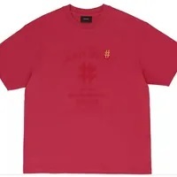 [S] BEENTRILL MIRROR PRINT OVERFIT SHORT SLEEVE T-SHIRT,BERRY, BA232TS015-BY (SBT124)