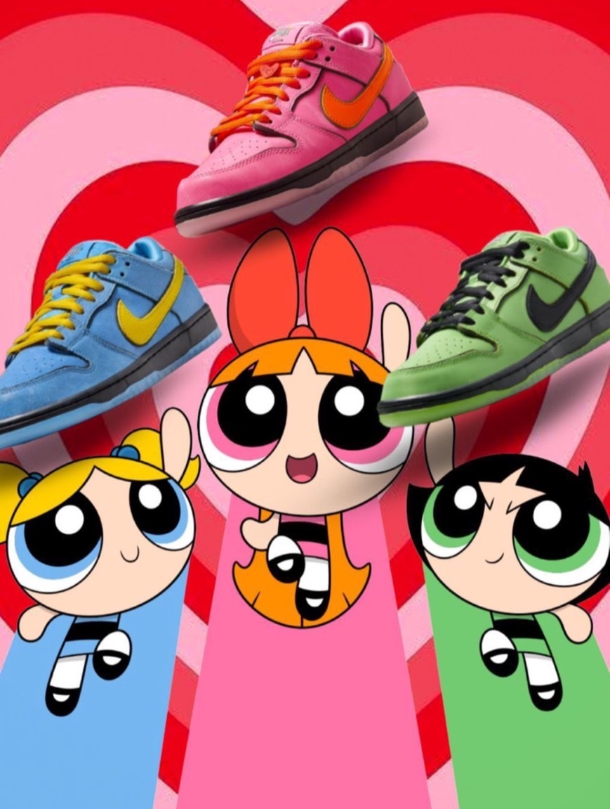 飛天小女警 Powerpuff Girls X Nike SB Dunk 藍 粉 綠 FZ8320400/FD2631600/FZ8319300
