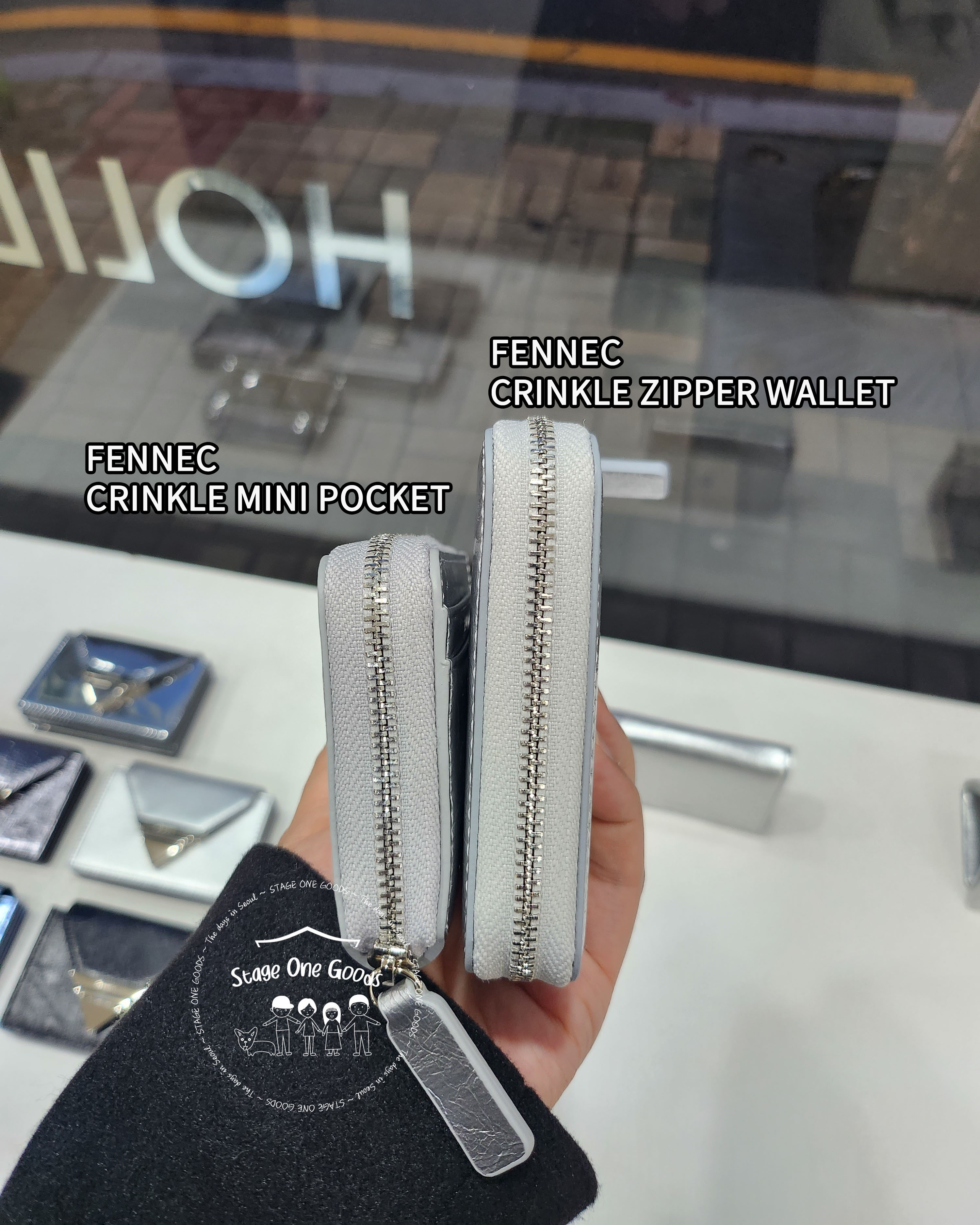 FENNEC CRINKLE ZIPPER WALLET
