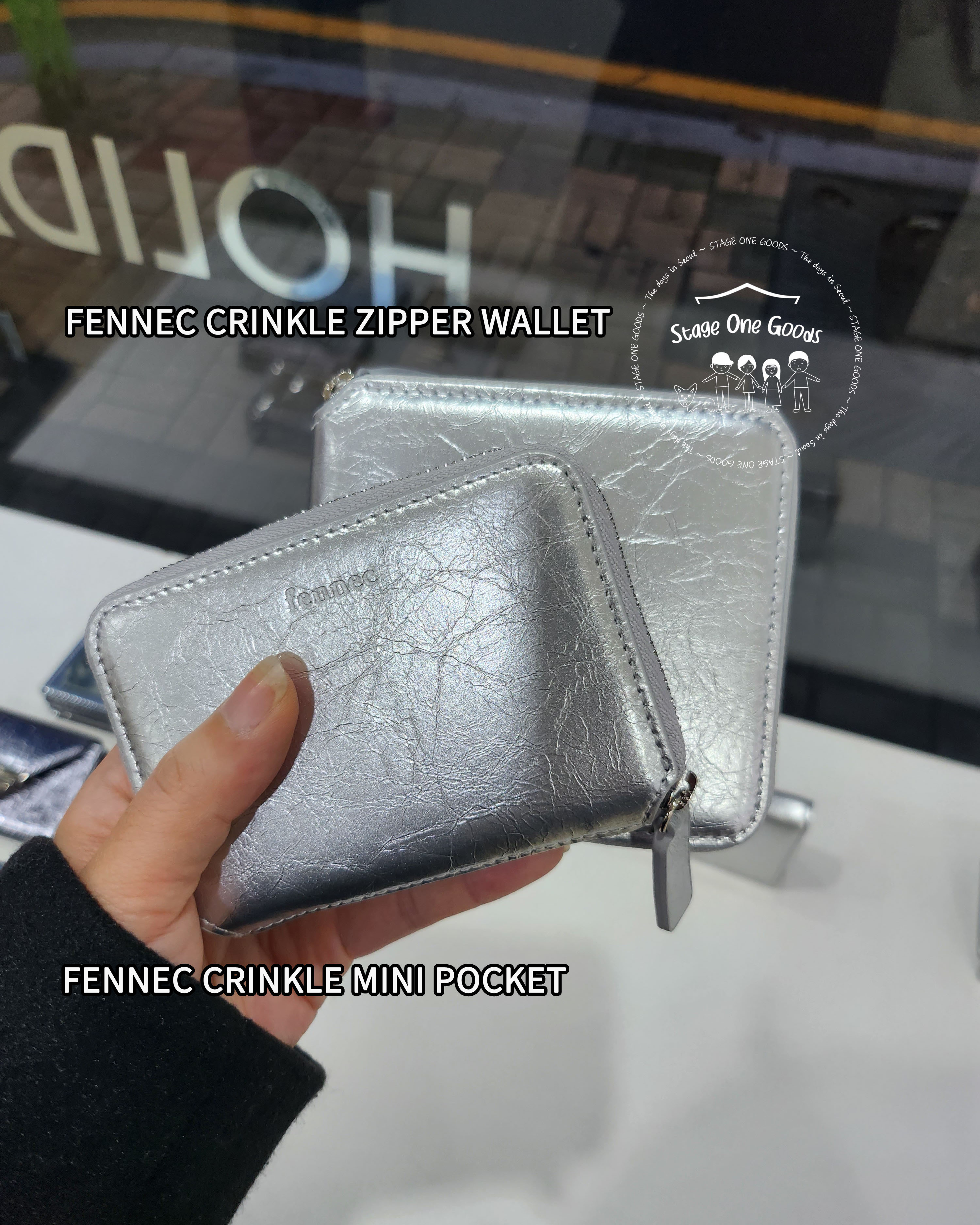 FENNEC CRINKLE ZIPPER WALLET