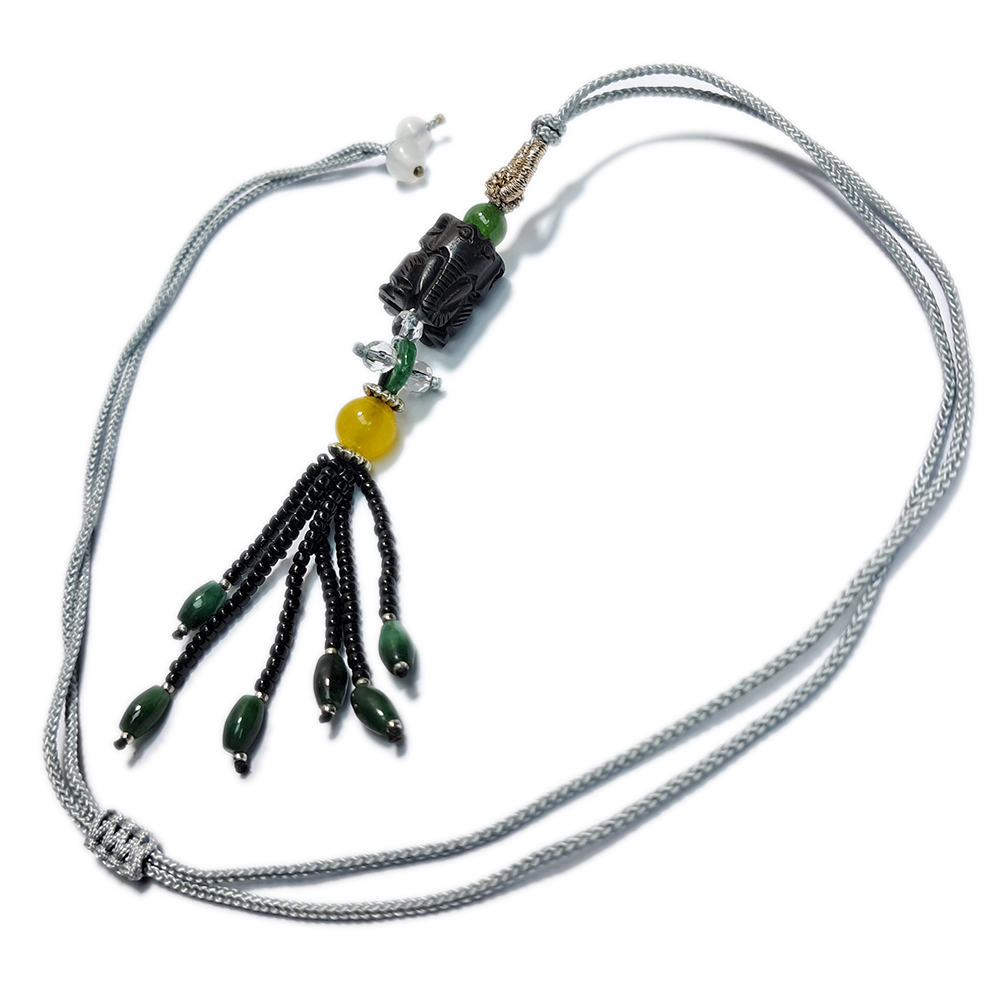 許願象{黑檀}&中國結項鍊【十方】152967