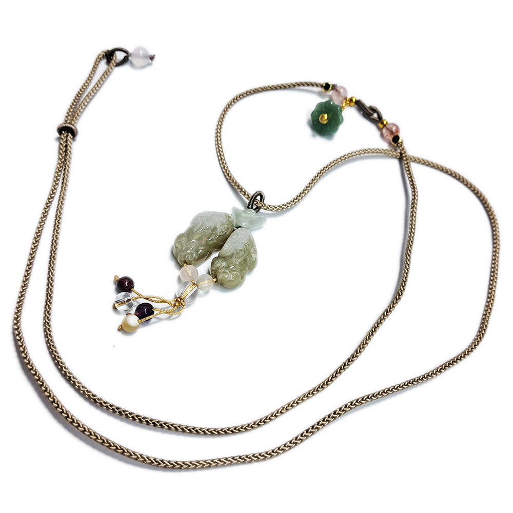 玉貔貅 &中國結項鍊【十方】152957