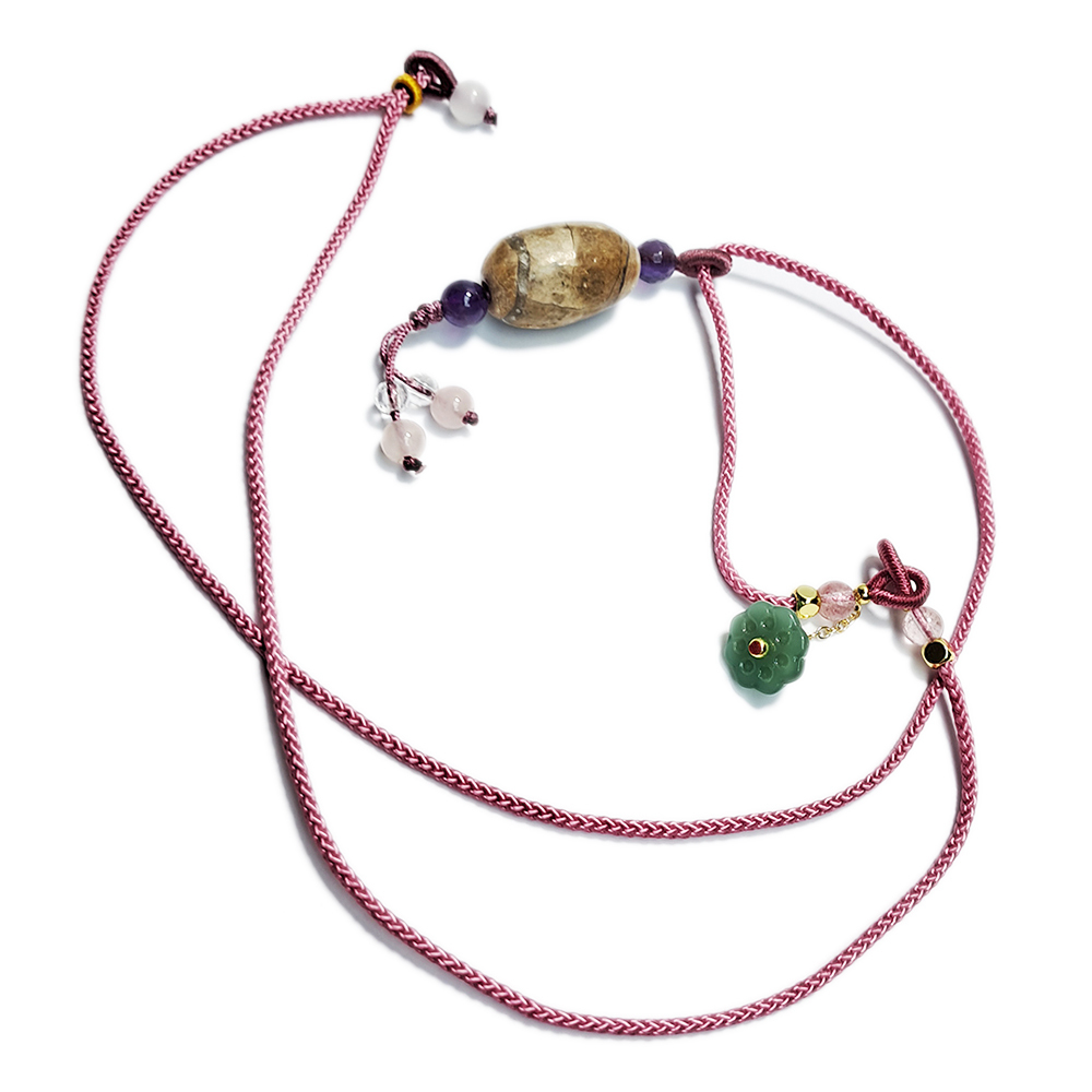 龍宮舍利(跳出舍利)寶珠&中國結項鍊【十方】152999