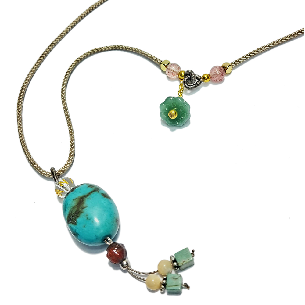 綠松石&安神中國結項鍊【十方】152925