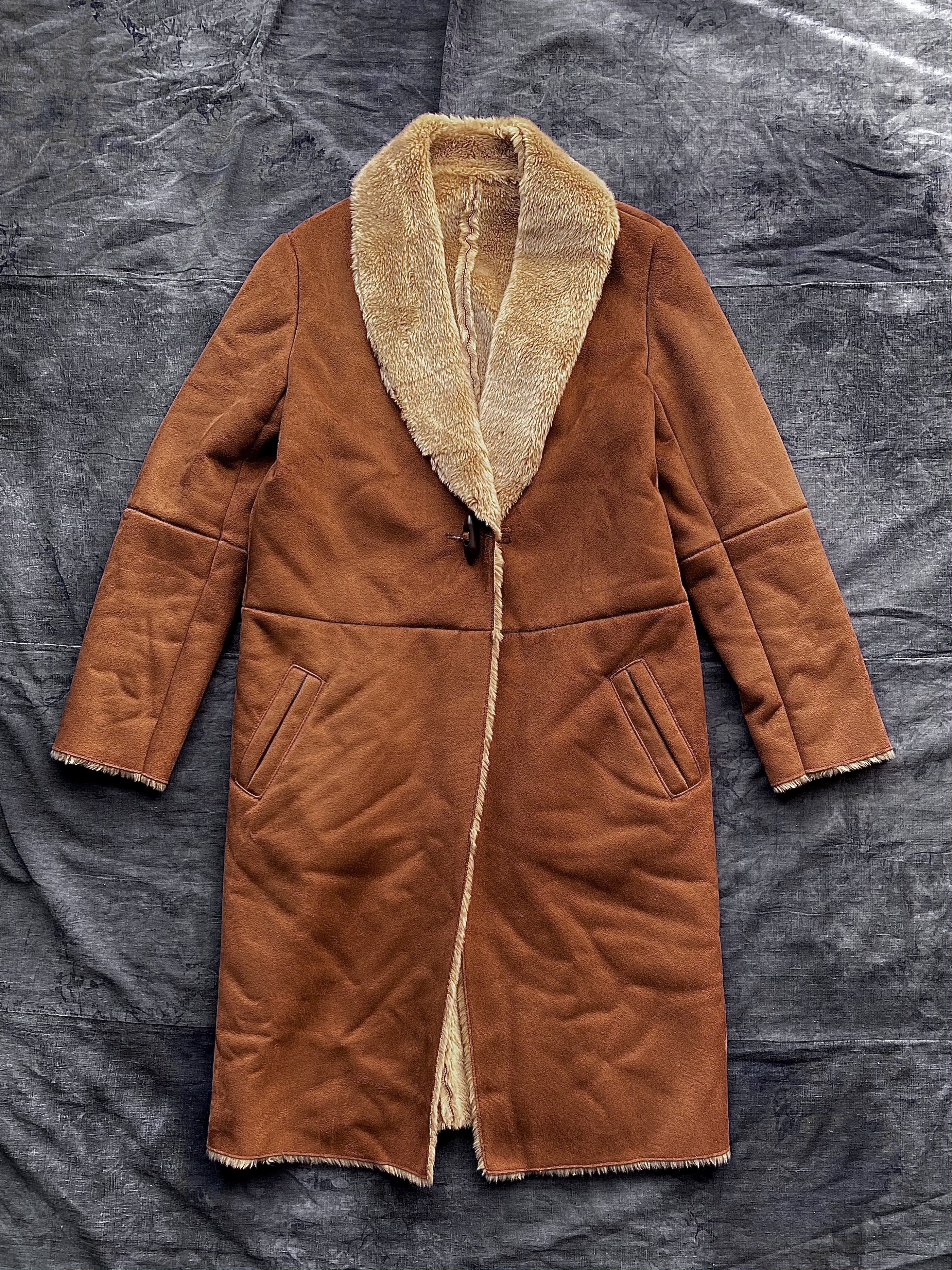 Vintage Duffle coat / 古著氈毛大翻領長版大衣