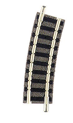 Fleischmann 9122 N scale Curved track, radius R1, 15°