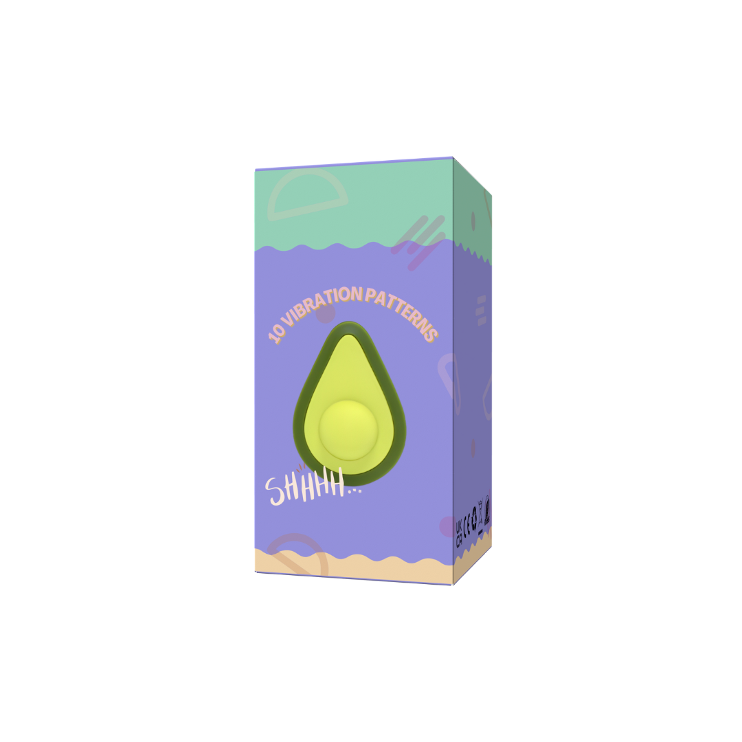 Avocado-shaped vibrator