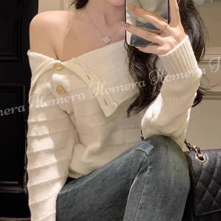 TP23W1235 一字膊金鈕上身