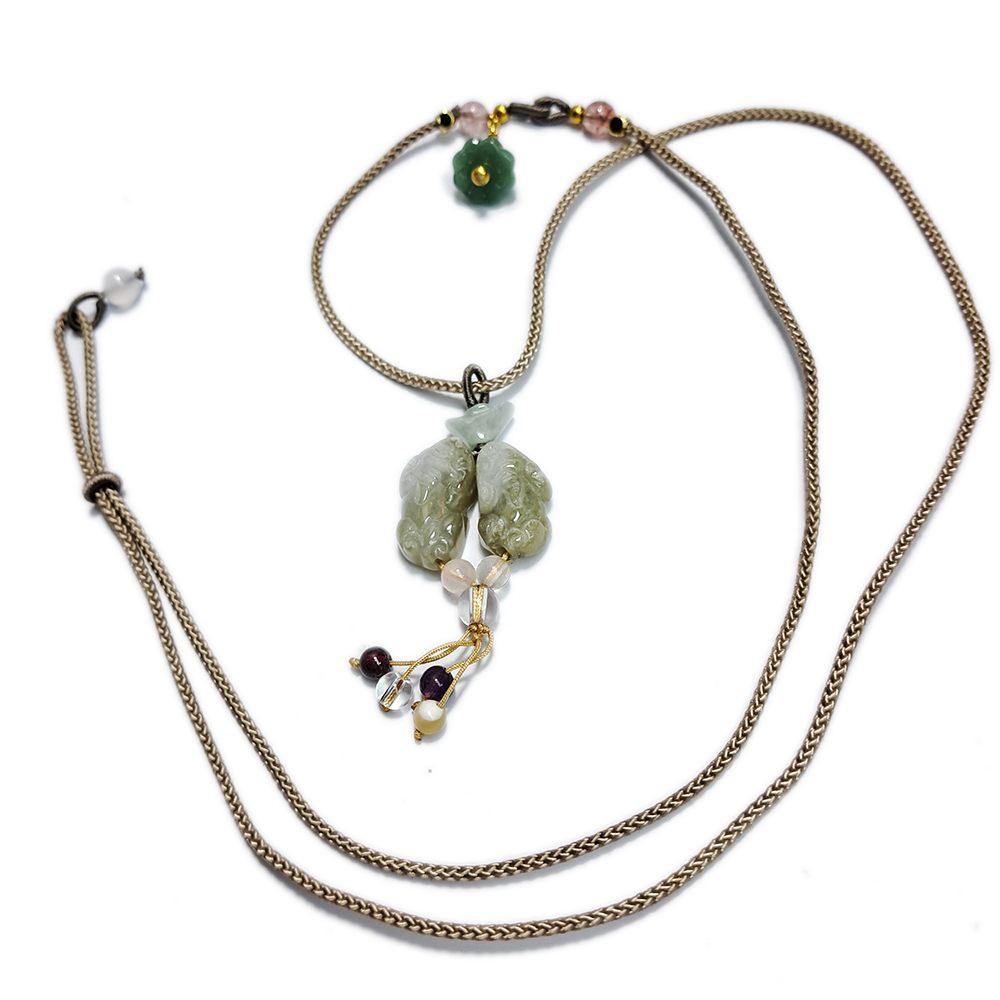 玉貔貅 &中國結項鍊【十方】152957