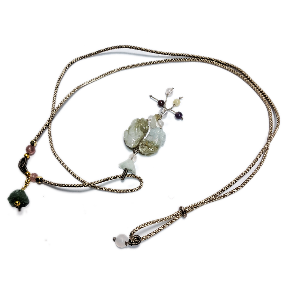 玉貔貅 &中國結項鍊【十方】152963